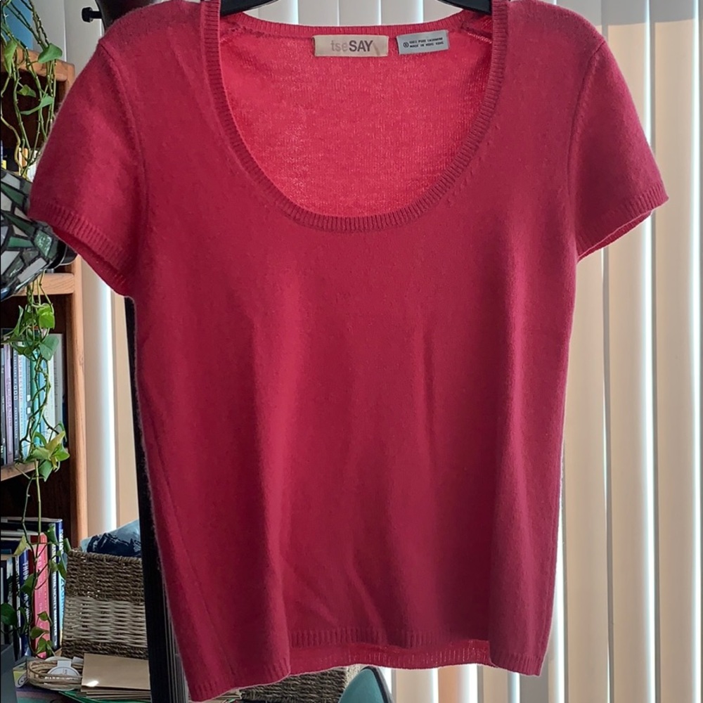 Cashmere Pink Crop tee